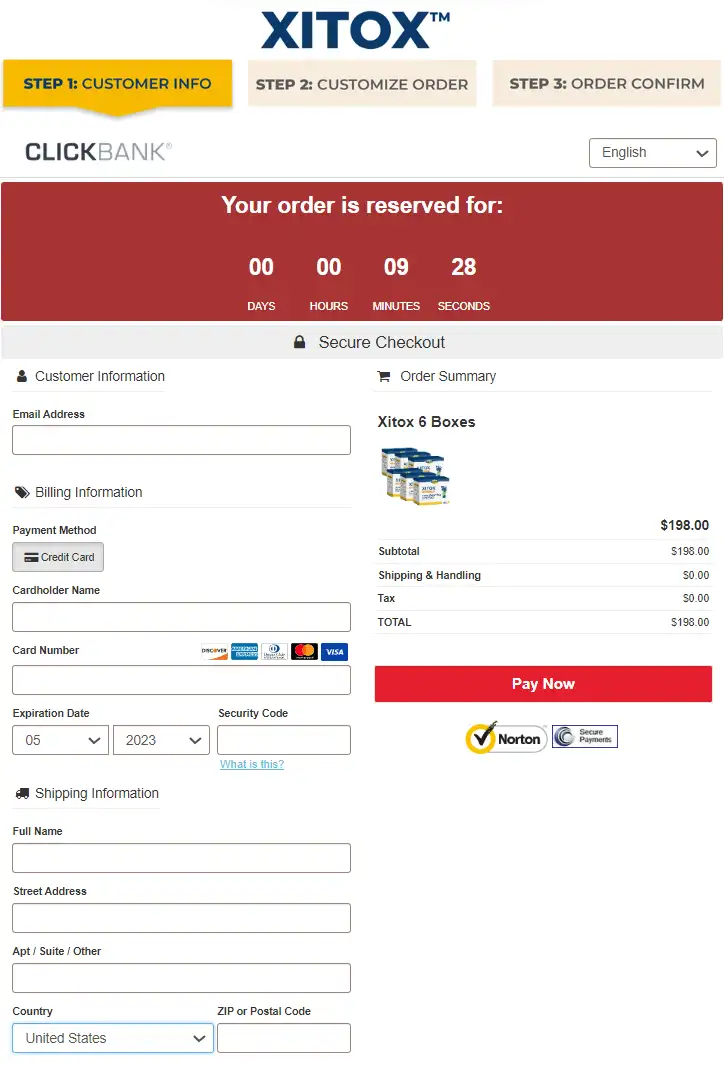xitox-order-page